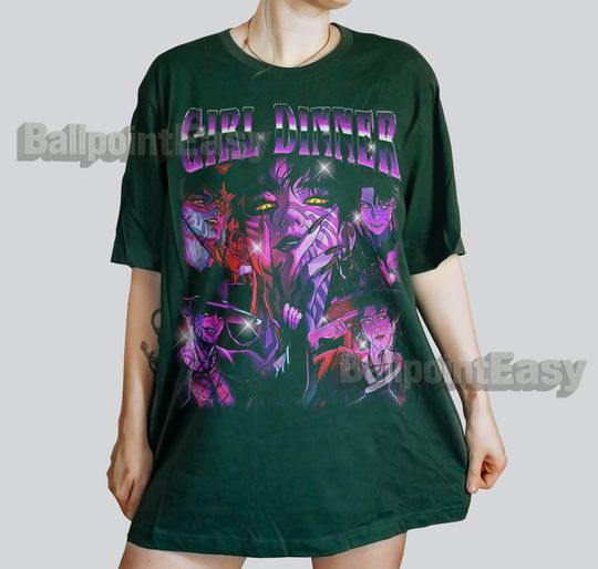 Retro 90's Girl Dinner Jinu T-Shirt, Girl Dinner Jinu Fan Bootleg Tee T-Shirt, Gift For Women and Man