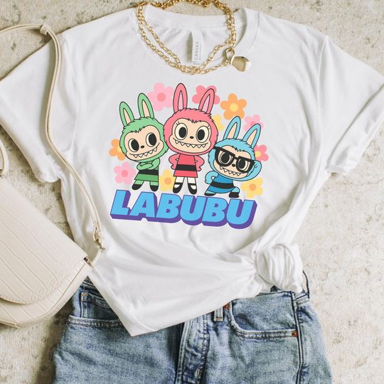 Labubu Puff Girls Graphic T-Shirt