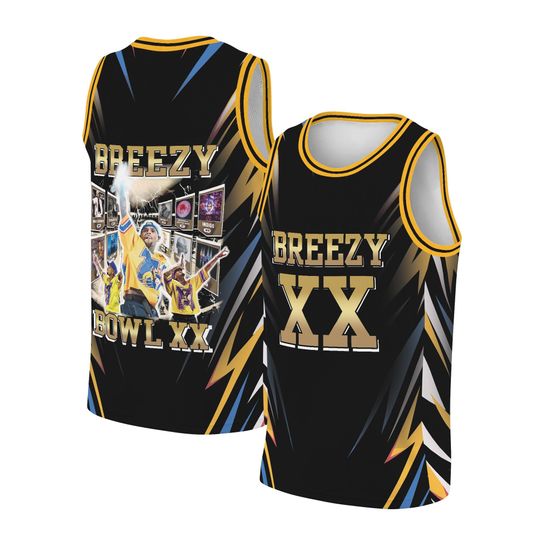 Breezy Bowl XX Basketball Jersey, Chris Brown Tour Breezy Bowl XX