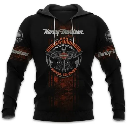 Harley Racing Davidson 3D Hoodie