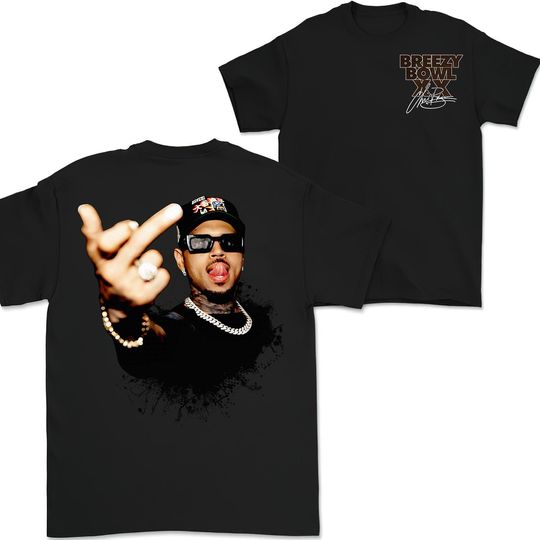 Chris Brown Vintage Middle Finger Unisex T-Shirt, Concert 2025 Graphic Tee, Y2K Music T-Shirt