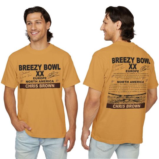 Breezy Bowl XX Europe Tour Chris Brown Unisex T-Shirt