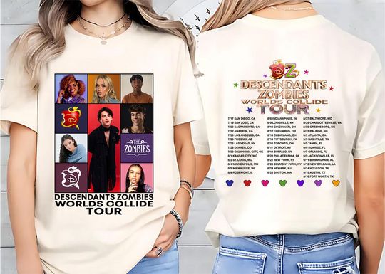 Disney Zombies Malachi Barton Double Sided T-Shirt, Malachi Barton Fan Tee