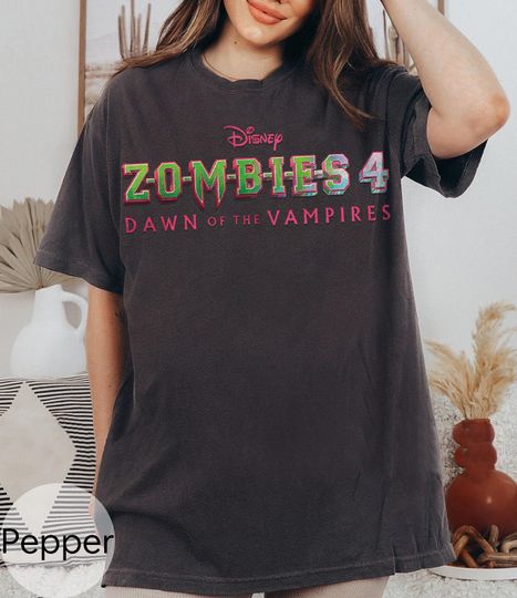 Disney Channel Zombies 4 Movie Logo T-shirt, Disney Zombies Poster 2025 Tee, Zed and Addison, Victor and Nova, Disneyland family Trip Shirt
