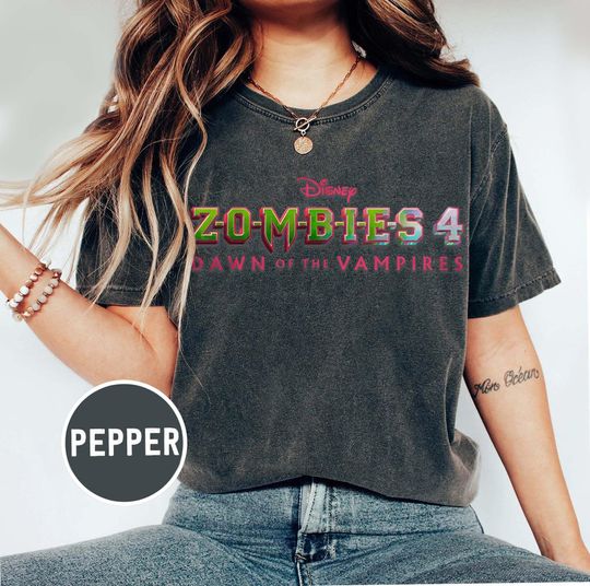 Retro Disney Channel Zombies 4 Movie Logo Shirt, Disney Zombies Poster 2025 Tee, Zed and Addison, Victor and Nova, Disney Family Trip Shirts