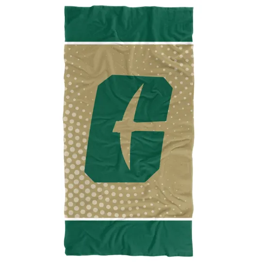University of North Carolina - Charlotte Beach Towel/Bath Towel, 30"x60" Dots