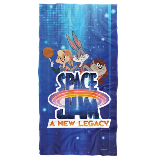 Space Jam: A New Legacy Logo Crew Officially Licensed Beach Towel 30"x60"