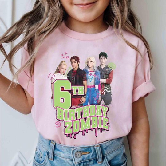 Personalized Disney Zombies 4 Movie Tee, Zed and Addison, Victor and Nova, Disneyland Trip Shirt