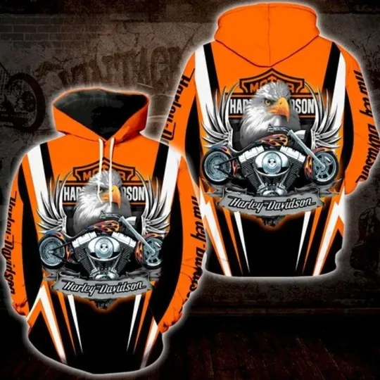 Harley Racing Davidson 3D Hoodie