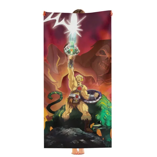 He Man Beach Towel Quick Drying Microfiber 30"x60" Birthday Gift
