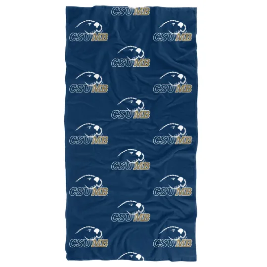 California State University Monterey Bay Beach Towel/Bath Towel, 30"x60" Logo
