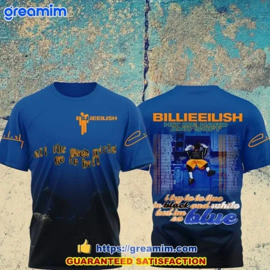 Billie Eilish Hit Me Hard And Soft Album 3D T-Shirt