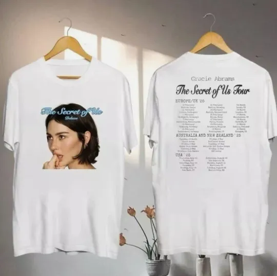 Gracie Abrams The Secret of Us 2025 Tour Double-Sided T-Shirt