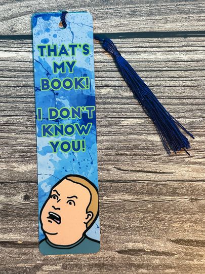 Funny Metal Bookmark