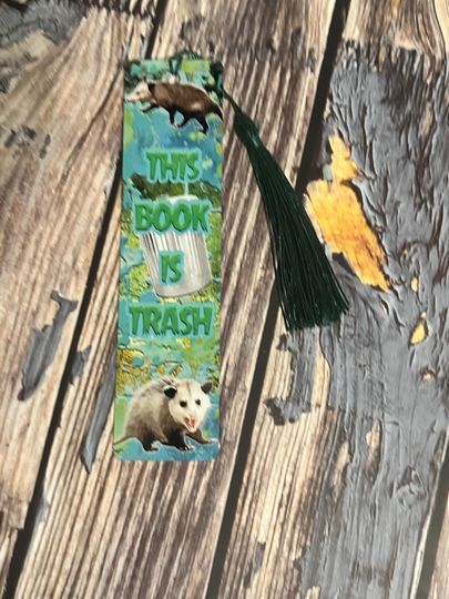 Funny Opossum Metal Bookmark