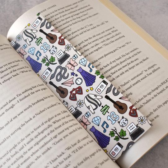 Eras Pattern Double-Sided Bookmark for Readers and Music Lovers