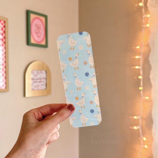 Goose Flower Bow Bookmark