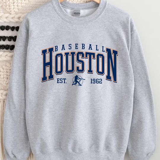 Vintage Houston Baseball Sweatshirt, Houston Baseball, Vintage Baseball Fan Shirt, Houston Baseball Shirt, Houston Baseball Tee