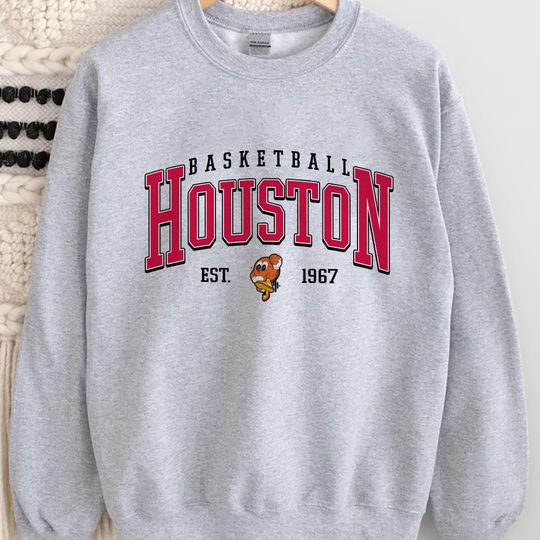 Vintage Houston Basketball Sweatshirt, Houston Basketball, Vintage Basketball Fan Shirt,Houston City Shirt,Basketball Unisex Tee