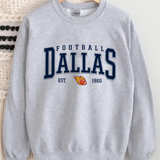 Vintage Dallas Football Sweatshirt, Dallas Football, Vintage Football Fan Shirt,Dallas City Shirt,Football Unisex Tee