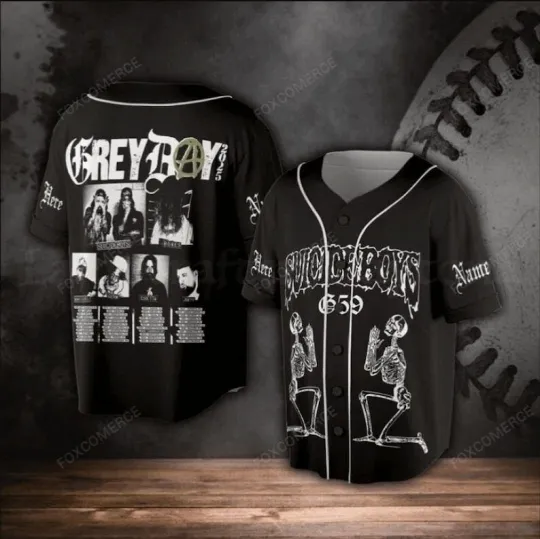 Personalized Unisex Suicideboy Grey Day Tour Concert 2025 Baseball Jersey