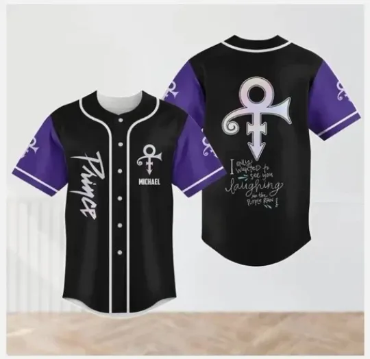 Custom Prince Purple Baseball Jersey, tour 2025 jersey