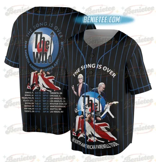 The Who Jersey  New The Song Is Over Hot Tour 2025 Fan Gift