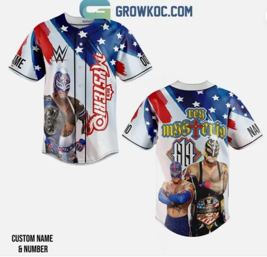 Rey Mysterio champions Personalized baseball jersey, 3d gift,2025 hot
