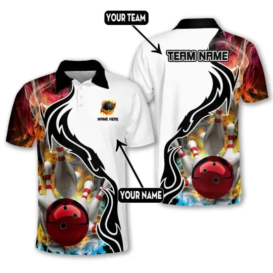 Custom Bowling Polo Shirts