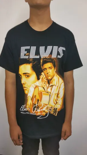 MENS WOMENS 3D PRINTED SHOW SINGING KING OF ROCK AND ROLL ELVIS PRESLEY T SHIRT