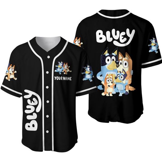 Personalized BlueyDad Baseball Shirt, Custom BlueyDad Jersey Shirt, BlueyDad Shirt Men