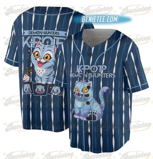 Kpop Hunter Tiger Baseball Jersey, Huntrix Jinu T Shirt, Saja Girls Tee For Fan, Kpop Movie Fan Gift