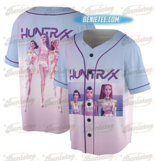 Huntrix Girl Kpop Demo Movie Vintage Shirt, Kpop Demon Hunters Baseball Jersey