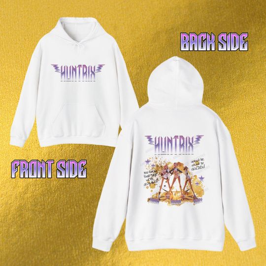Huntrix Kpop Hoodie - GOLDEN, Kpop Demon Hunters, Name Edition, Rumi, Mira, Zoey, Kpop Girl Group, Kpop Movie, For Huntrix Stans