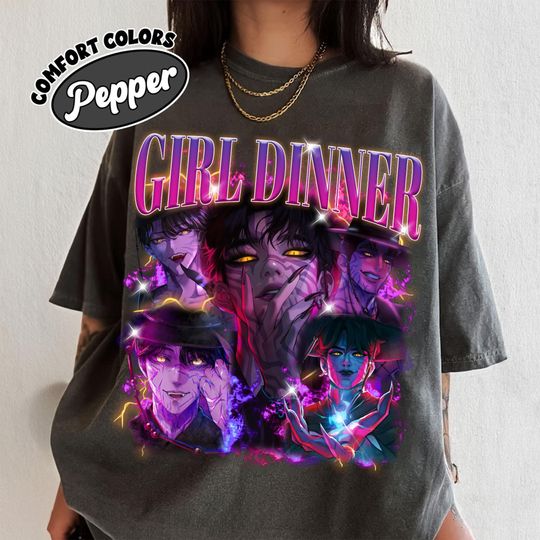 Limited Comfort Colors Girl Dinner Jinu Tee, Girl Dinner Jinu Saja Boys Hunter Bootleg Fan T-Shirt, Gift for women