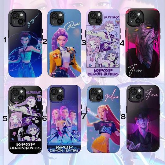 Kpop Demon Hunters Huntrix Phone Case,Demon Hunters Phone Case, Anime Phone Case, Trendy & Cute Phone case