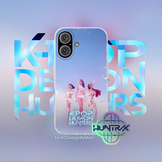 Kpop Demon Hunters Huntr/X Phone Case, Saja Boys Gift, Rumi Mira Zoey Fan Merch, Aesthetic Kpop Accessory, Juni
