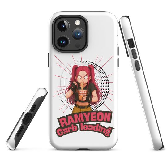 MagSafe tough case for iPhone, Kpop Demon Hunters phone case, Mira, Huntrix, Ramyeon
