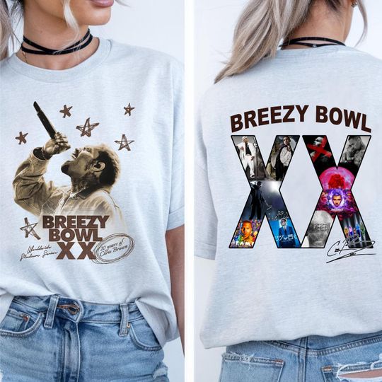 Chris Brown Vintage Middle Finger Vintage Unisex Shirt, Concert 2025 Shirt, Chris Brown Breezy Bowl XX Graphic Tee, Music Y2k TShirt