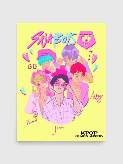 KPop Demon Hunters Saja Boys Poster