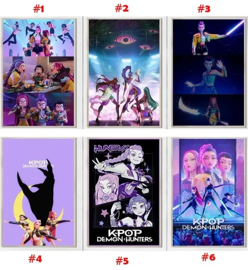 KPop Demon Hunters (2025) Movie Posters