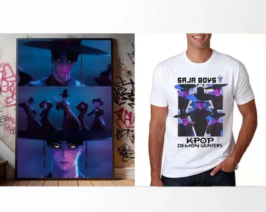 HOT Kpop Saja Boy  Kpop Demon Hunters Poster, T-shirt