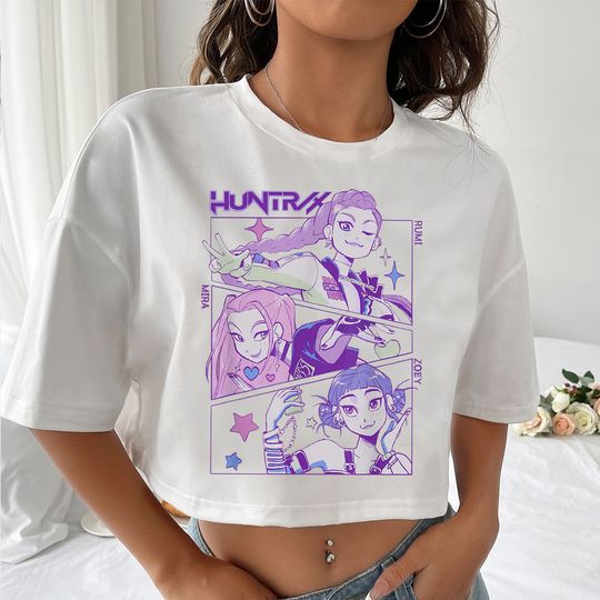2025 Anime KPop Demon Hunters Women's Crop Top