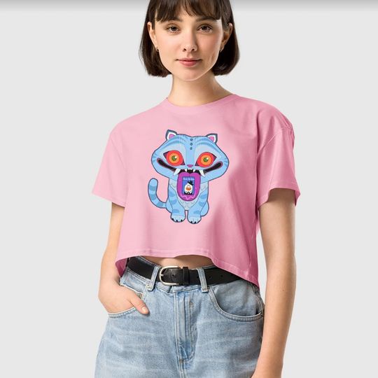 KPop Demon Hunters Tiger Women's Crop Top T-Shirt