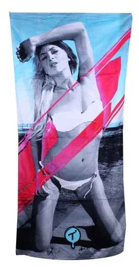 T.I.T.S Sun Kissed South BeachTowel Spring Break Miami Florida Vice