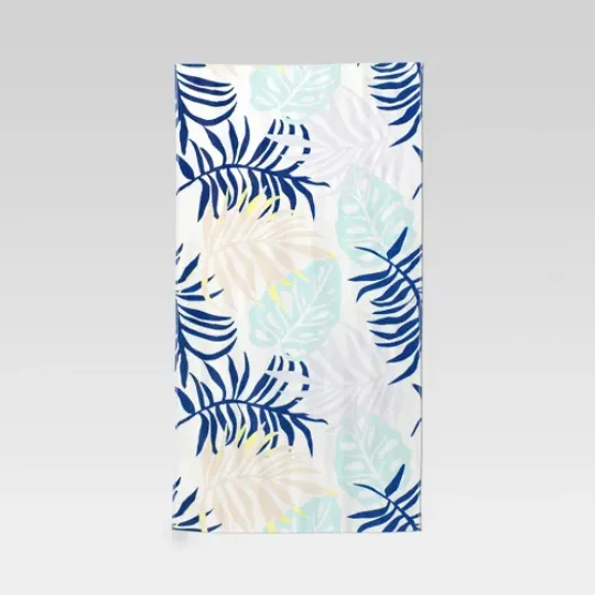 Tropical Leaves Beach Towel - Sun Squad
