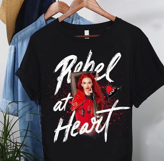 Disney Descendants 4 The Rise Of Red Rebel At Heart Shirt, Disney Shirt, Comfort Color, Magic Kingdom Tee, Epcot Theme Park Gift Shirt