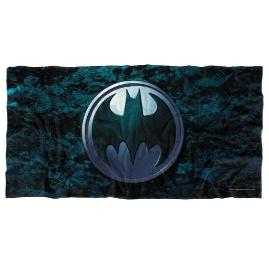 Batman  Beach Towel 30x60" Batcave Bat Symbol Logo Microfiber Bath Official