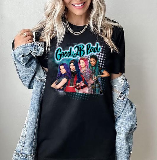 Disney The Descendants 3 Good To Be Bad Comfort Colors Shirt, Mal Evie Audrey Uma Tee, WDW Epcot Magic Kingdom Disneyland Matching Shirt
