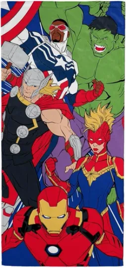 Jay Franco Marvel Avengers Kids Bath Pool Beach Towel Small, Multi -